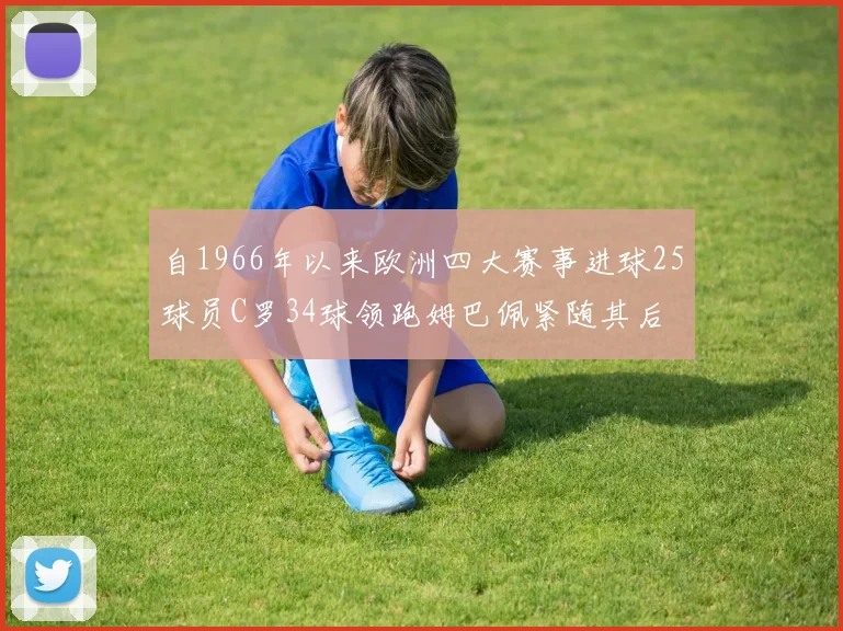 自1966年以来欧洲四大赛事进球25球员C罗34球领跑姆巴佩紧随其后
